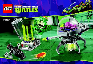 Brugsanvisning Lego set 79100 Turtles Flugten fra Krangs laboratorium