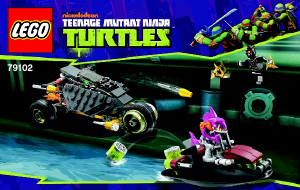 Brugsanvisning Lego set 79102 Turtles Skallefræser på sporet