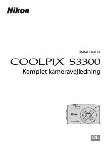 Brugsanvisning Nikon Coolpix S3300 Digitalkamera