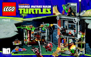 Manual Lego set 79104 Turtles The shellraiser street chase