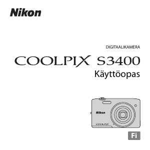 Käyttöohje Nikon Coolpix S3400 Digitaalikamera