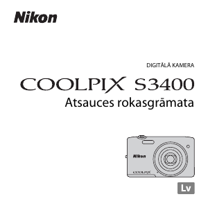 Rokasgrāmata Nikon Coolpix S3400 Digitālā kamera