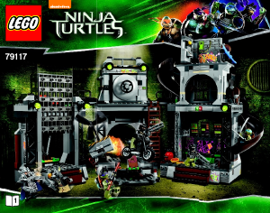 Manuale Lego set 79117 Turtles L'invasione del covo delle Tartarughe