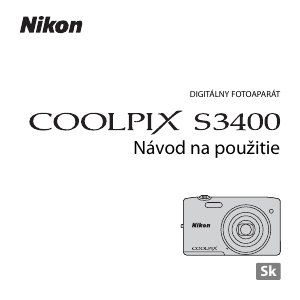 Návod Nikon Coolpix S3400 Digitálna kamera