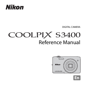 Manual Nikon Coolpix S3400 Digital Camera