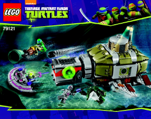 Manuale Lego set 79121 Turtles Inseguimento sottomarino