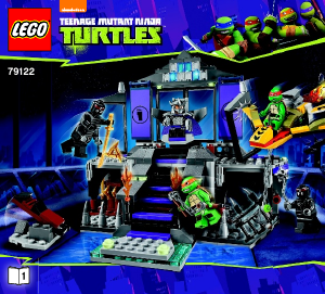 Manual Lego set 79122 Turtles Shredders lair rescue