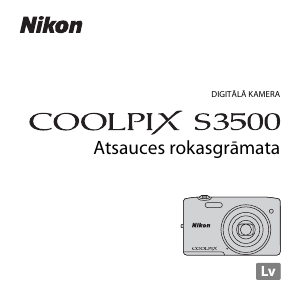 Rokasgrāmata Nikon Coolpix S3500 Digitālā kamera