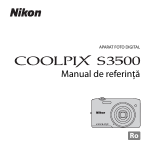 Manual Nikon Coolpix S3500 Cameră digitală