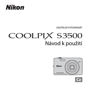 Manuál Nikon Coolpix S3500 Digitální fotoaparát