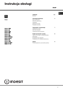 Instrukcja Indesit H 151.2 (WH) Okap kuchenny