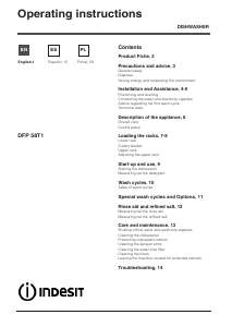 Manual de uso Indesit DFP 58T1 C NX EU Lavavajillas