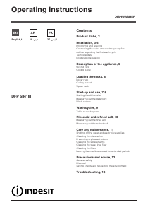 Handleiding Indesit DFP 5841M EX Vaatwasser