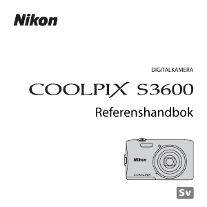 Bruksanvisning Nikon Coolpix S3600 Digitalkamera