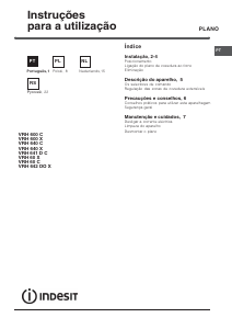 Manual Indesit VRH 640 X Placa