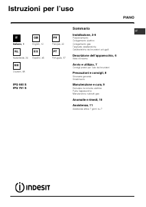 Mode d’emploi Indesit IPG 640 S (BK) Table de cuisson