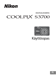 Käyttöohje Nikon Coolpix S3700 Digitaalikamera