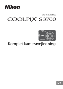 Brugsanvisning Nikon Coolpix S3700 Digitalkamera