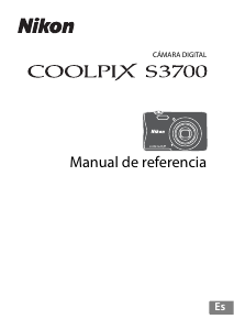 Manual de uso Nikon Coolpix S3700 Cámara digital