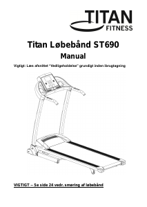 Brugsanvisning Titan Fitness ST690 Løbebånd