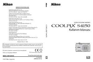 Kullanım kılavuzu Nikon Coolpix S4150 Dijital kamera