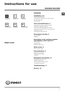 Manuale Indesit IWUD 41251 C ECO EU Lavatrice