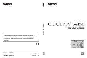 Kasutusjuhend Nikon Coolpix S4150 Digitaalne kaamera