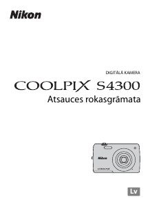 Rokasgrāmata Nikon Coolpix S4300 Digitālā kamera