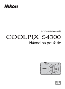 Návod Nikon Coolpix S4300 Digitálna kamera