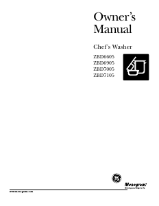 Manual Monogram ZBD6905G01SS Dishwasher