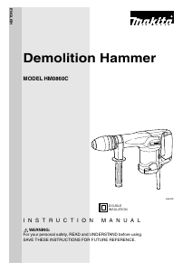 Manual Makita HM0860C Demolition Hammer