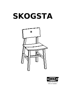 사용 설명서 이케아 SKOGSTA 의자
