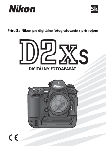 Návod Nikon D2Xs Digitálna kamera