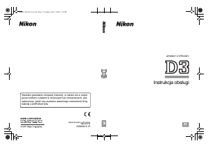 Instrukcja Nikon D3 Aparat cyfrowy