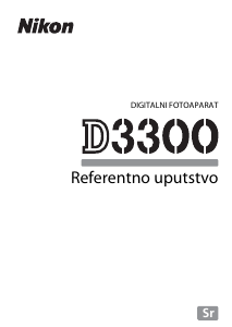 Priručnik Nikon D3300 Digitalni fotoaparat