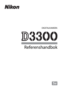 Bruksanvisning Nikon D3300 Digitalkamera