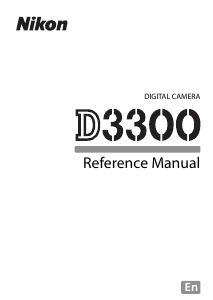 Manual Nikon D3300 Digital Camera