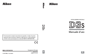 Manuale Nikon D3S Fotocamera digitale