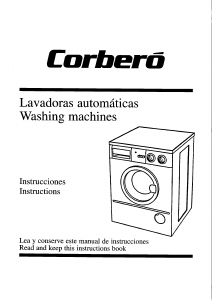 Manual de uso Corberó LF 8500 Lavadora