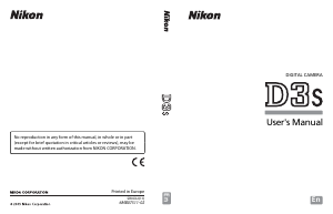 Manual Nikon D3S Digital Camera