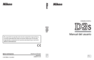 Manual de uso Nikon D3S Cámara digital