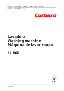 Manual de uso Corberó LI 860 Lavadora