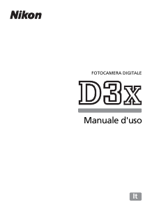 Manuale Nikon D3X Fotocamera digitale