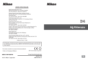 Kullanım kılavuzu Nikon D4 Dijital kamera