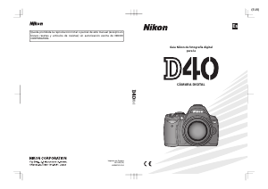 Manual de uso Nikon D40 Cámara digital