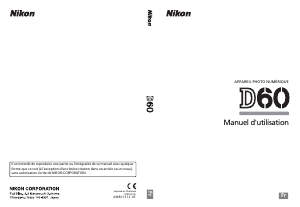 Mode d’emploi Nikon D60 Appareil photo numérique