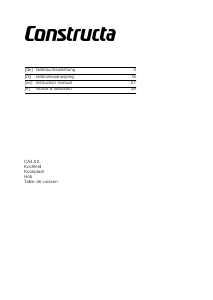 Mode d’emploi Constructa CA420252 Table de cuisson