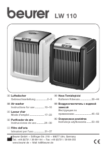 Manuale Beurer LW 110 Purificatore d'aria