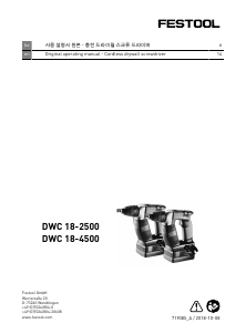 Manual Festool DWC 18-4500 Drill-Driver