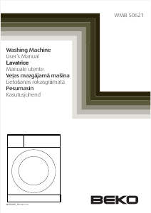 Manuale BEKO WMB 50621 Lavatrice